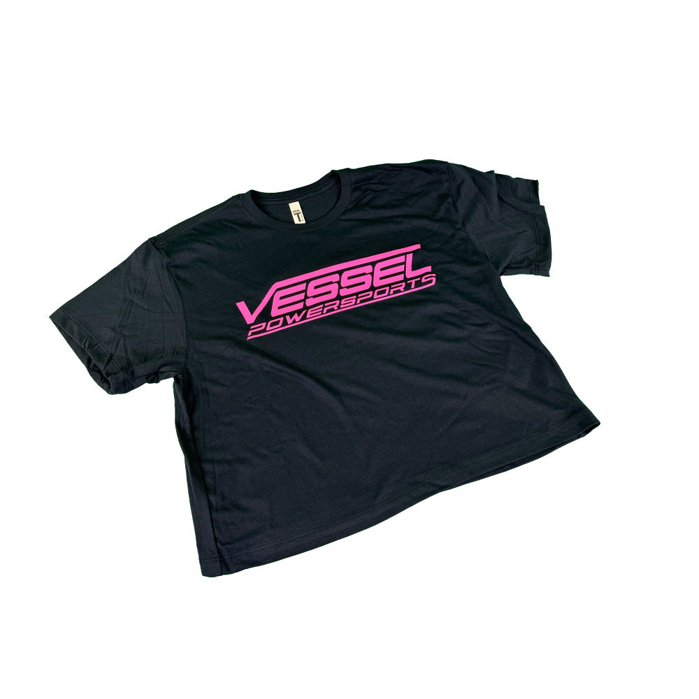 Vessel Powersports Crop Top (Navy/pink)