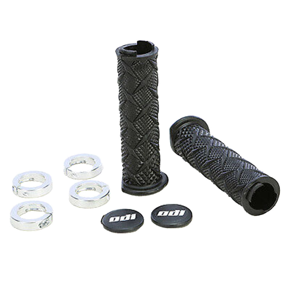 silver lock on grips for atv