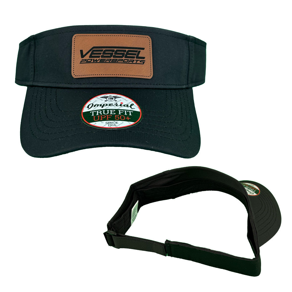 Vessel Leather Patch Visor Black