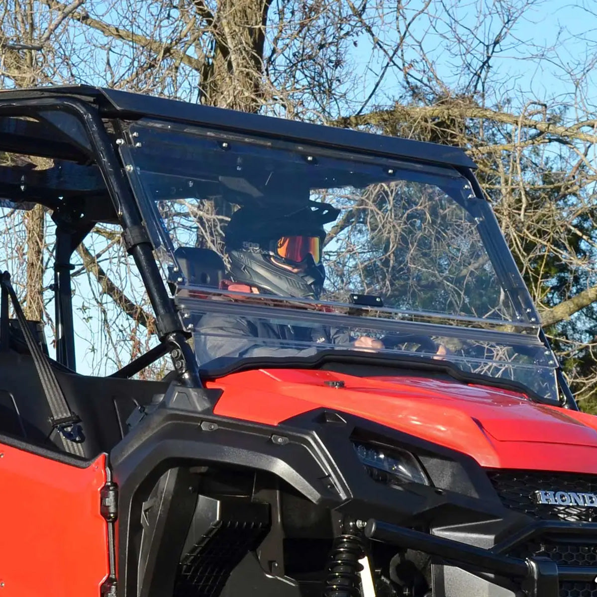 Honda Pioneer 1000 flip up windshield