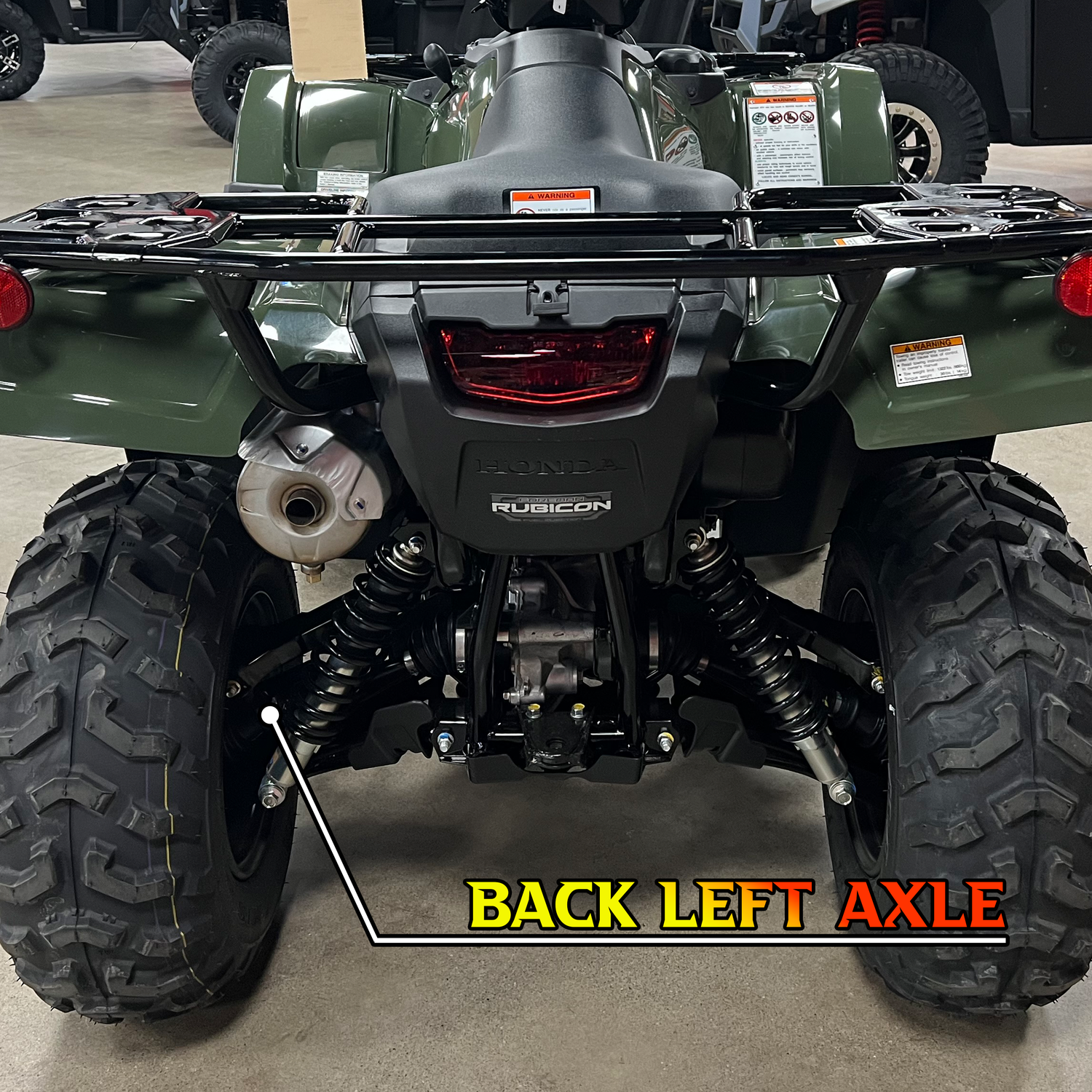Honda Rubicon heavy duty axle