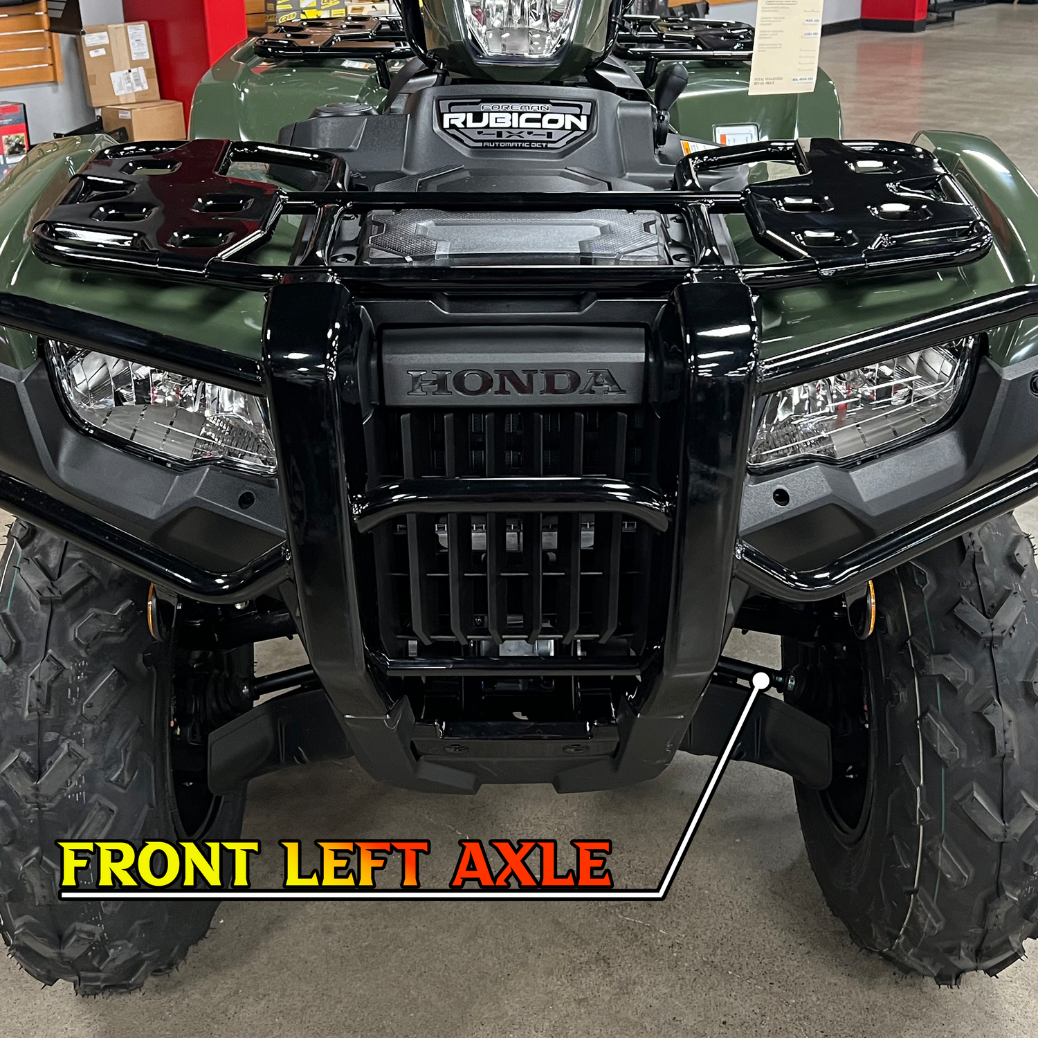 Honda Rubicon heavy duty axle