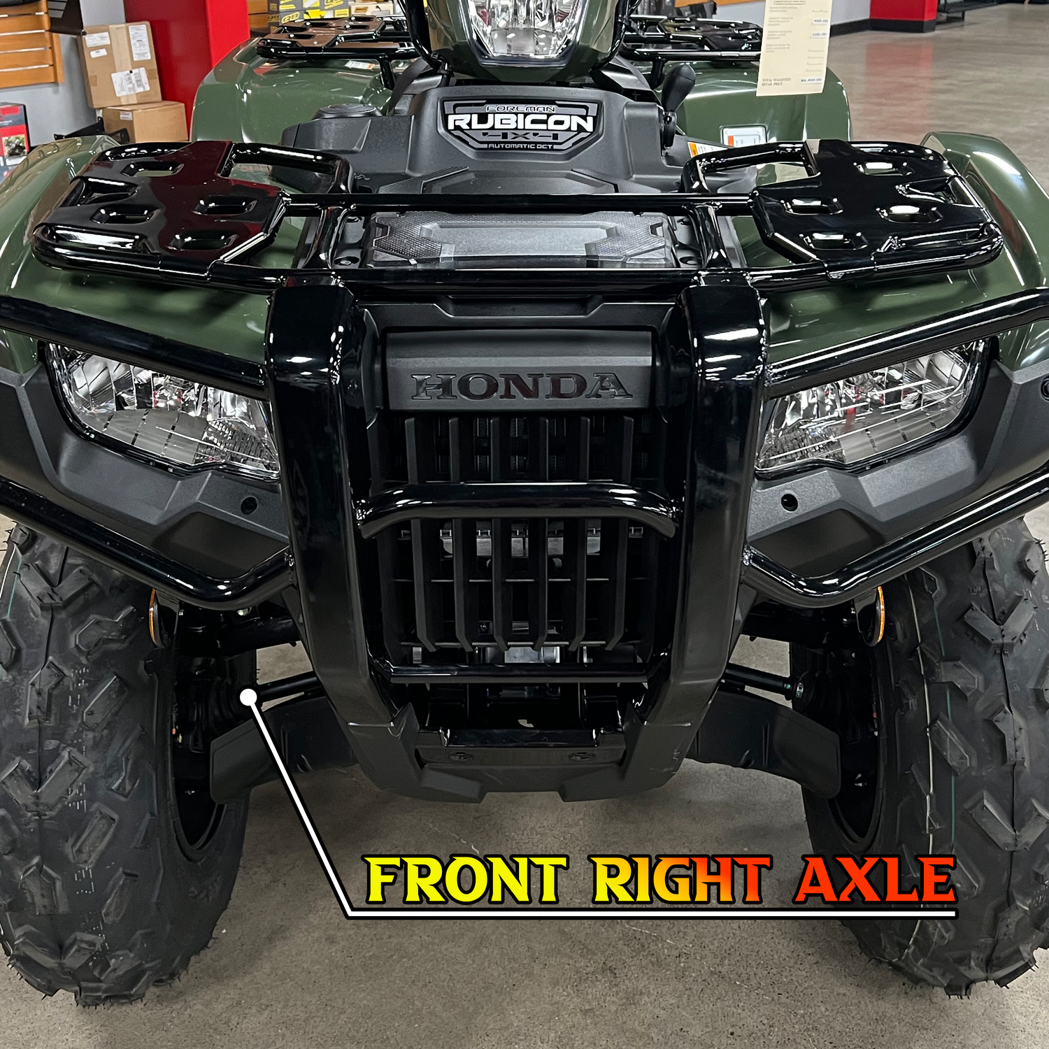 Honda Rubicon heavy duty axle