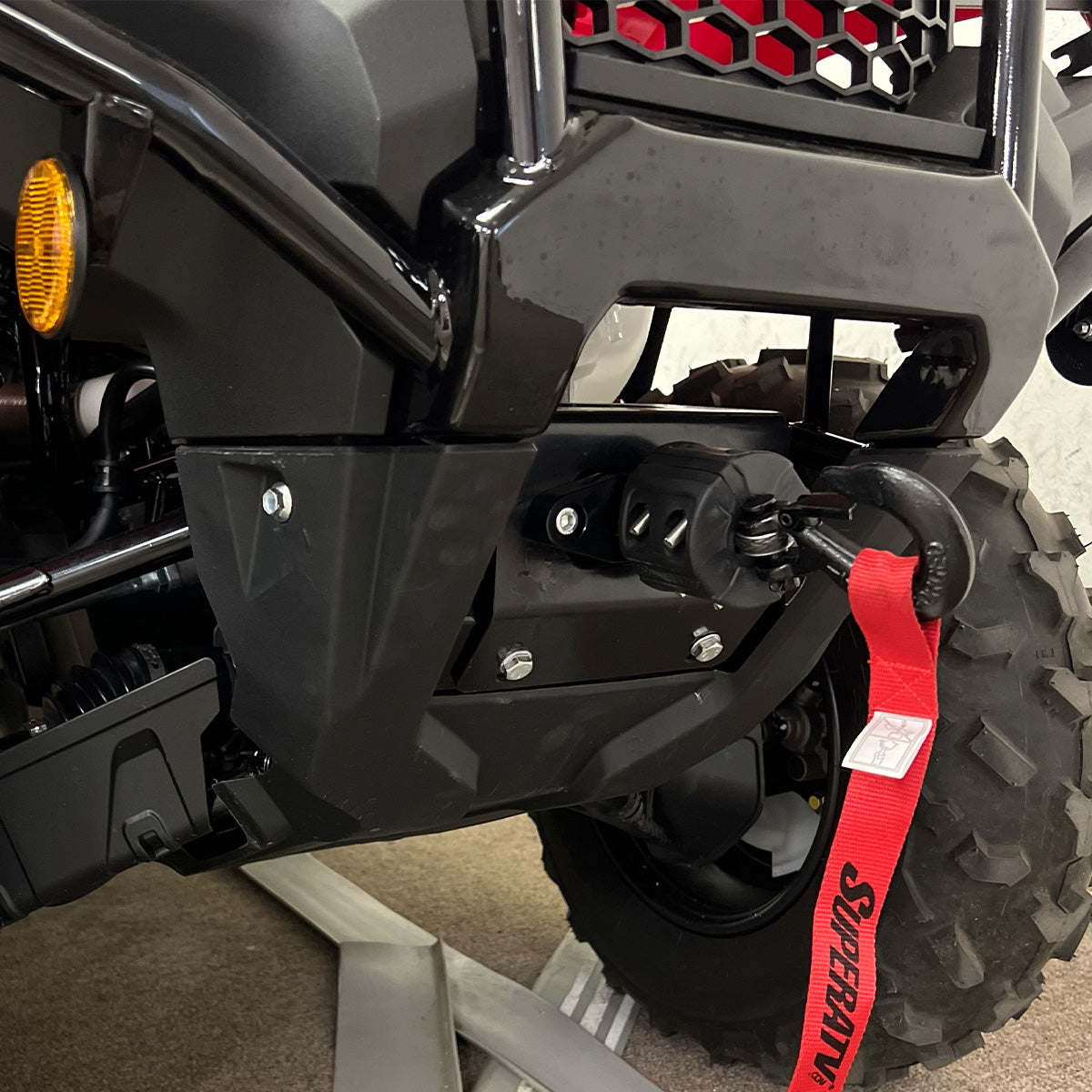 WEISEN Lower Bumper Winch Mount Bracket – Honda Pioneer 500 (2015-2025) & 520 (2021-2025)