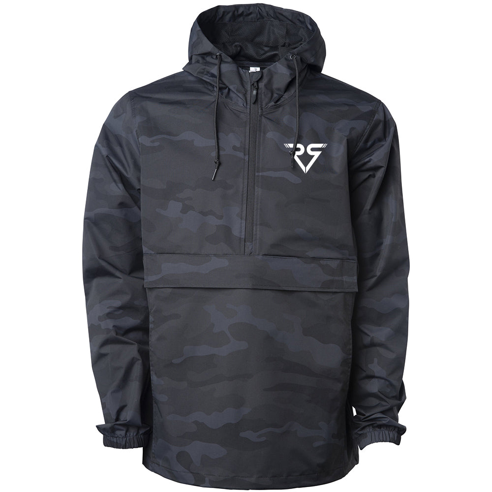 Vessel Powersports Embroidered Rain Jacket (Black Camo)