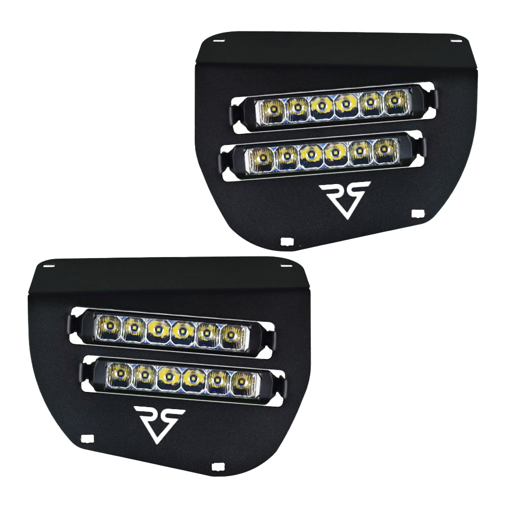 Dual Wide 8" LED Headlights for 2014+ Honda Rancher, Foreman, Rubicon