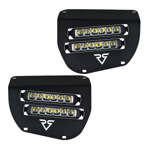 Dual Wide 8" LED Headlights for 2014+ Honda Rancher, Foreman, Rubicon