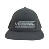 Vessel Embroidered Logo Richardson 169 Charcoal gray