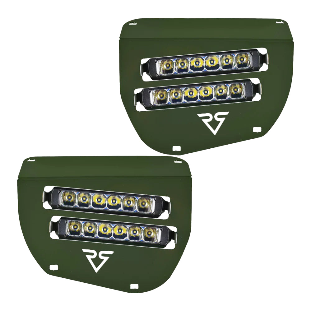 Dual Wide 8" LED Headlights for 2014+ Honda Rancher, Foreman, Rubicon