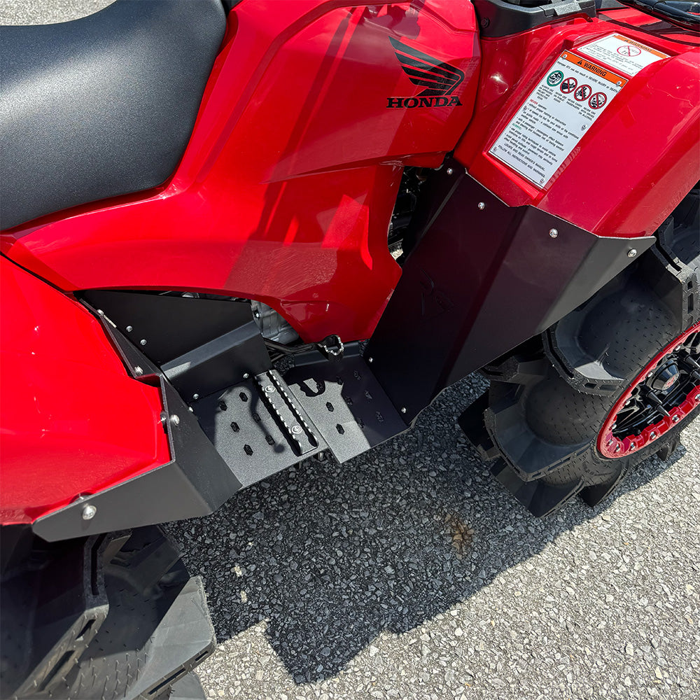 Honda Rancher ATV high clearance steps for off-road durability