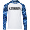 Vessel Powersports 2 Tone Hooded Aqua Long Sleeve