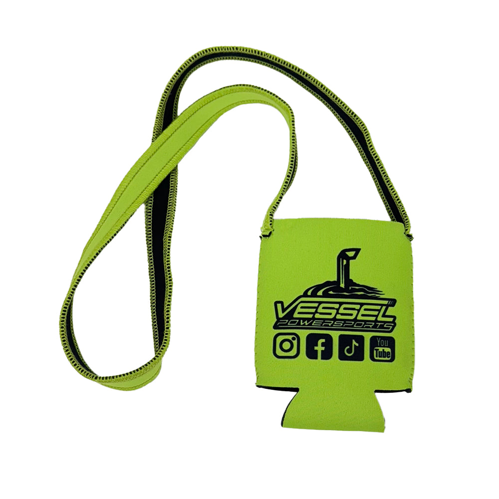 Neon Green VPS Hands Free Necklace Coozie