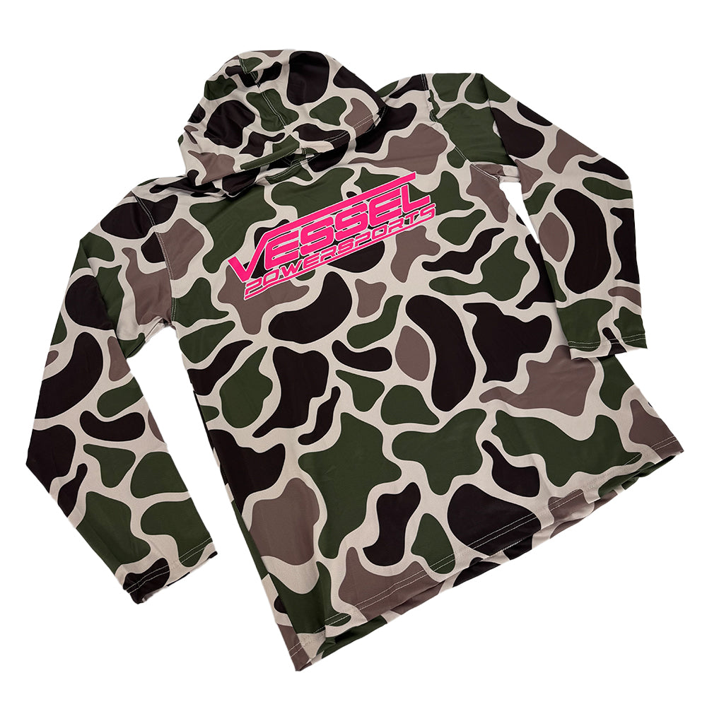 PINK Vessel Powersports Camo Long Sleeve