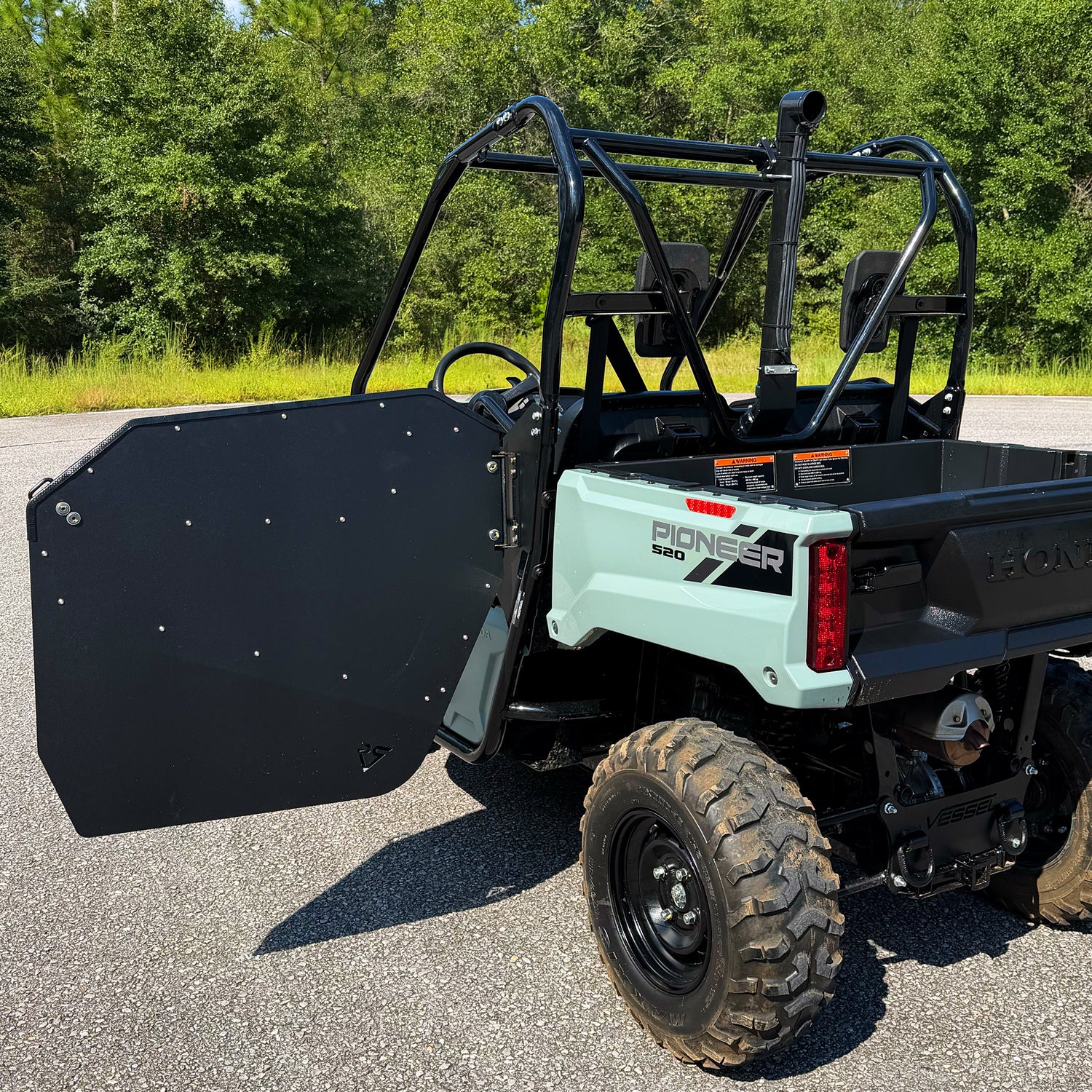 Honda Pioneer 500 metal door kit with factory hinges and latches