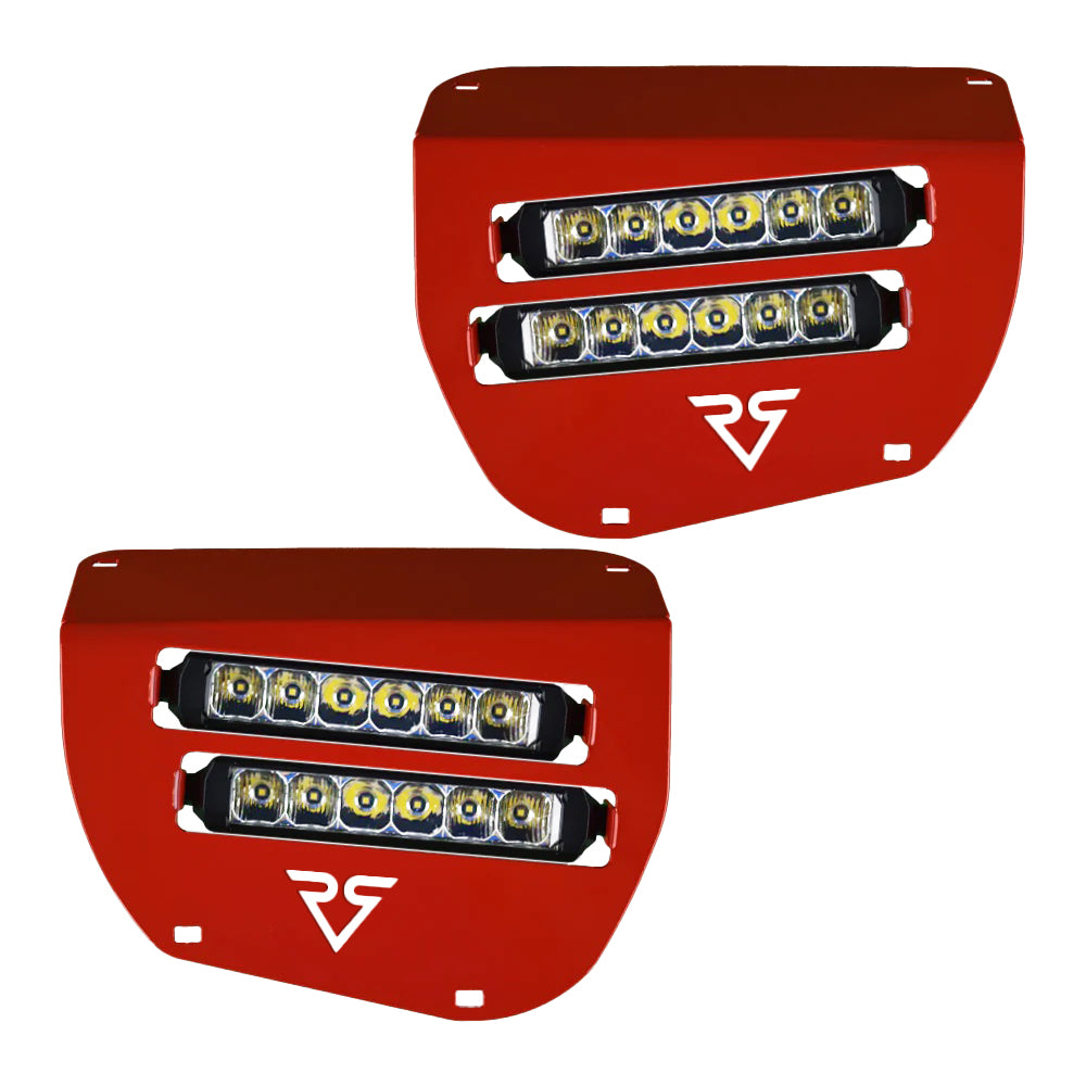 Dual Wide 8" LED Headlights for 2014+ Honda Rancher, Foreman, Rubicon