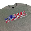 Vessel Powersports American Flag Tee (Heather Grey)