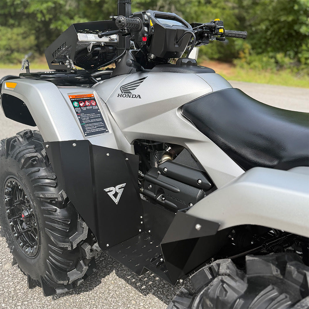 Heavy-duty high clearance floorboards for 2015+ Honda Rubicon 700 automatic