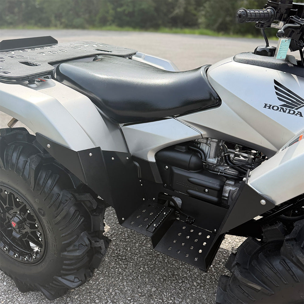 Honda Rubicon 700 automatic floorboards with durable aluminum construction