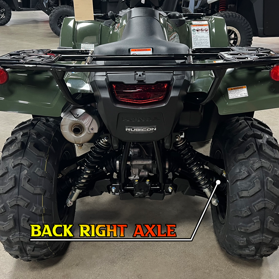 Demon Heavy Duty Axle for 20152024 Honda Rubicon Vessel Powersports